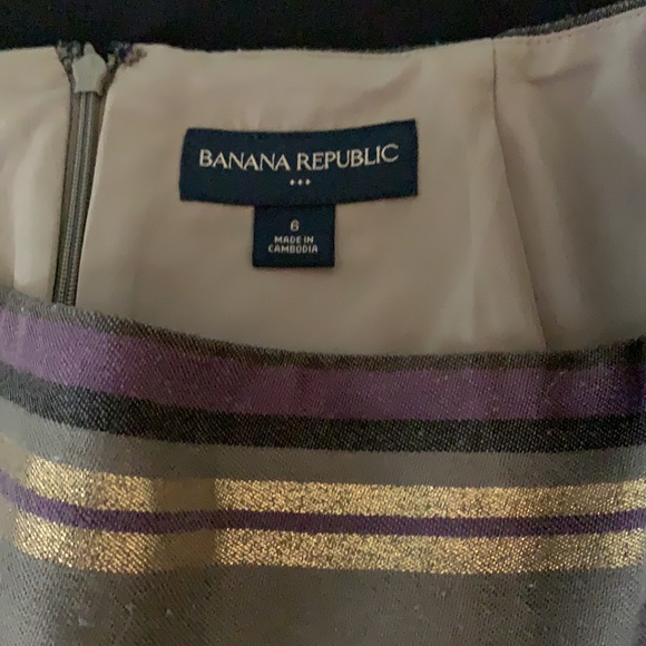 Banana Republic gold and brown skirt - Picture 2 of 2